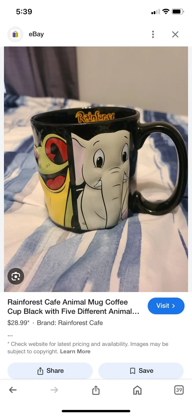 Vintage Rainforest Cafe 3D Mug! image indicator(8)