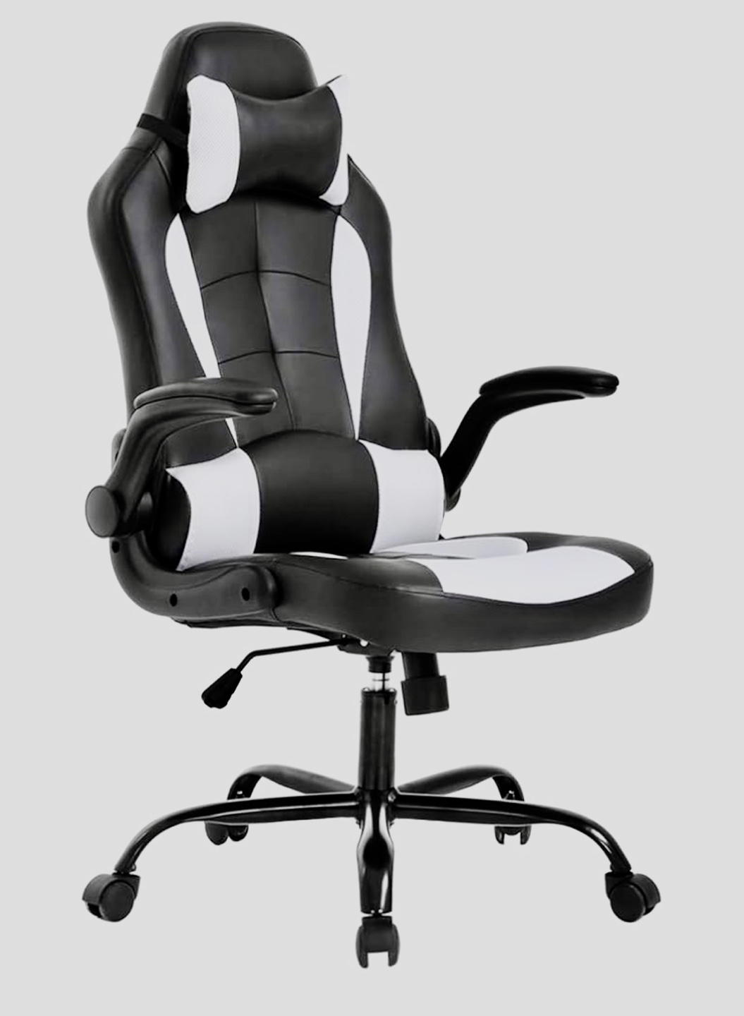 Gaming Chair with Headrest and Lumbar Support