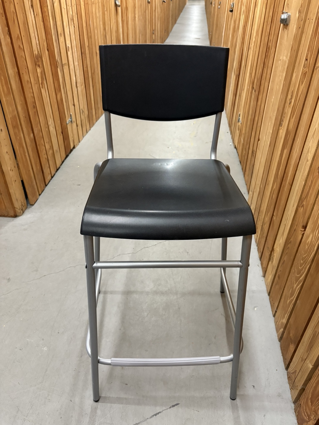 Black and Silver Bar Stool