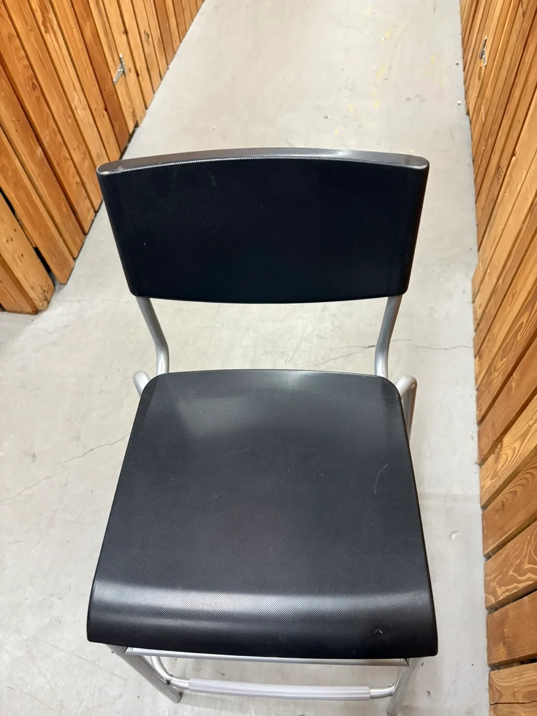 Black and Silver Bar Stool image indicator(2)