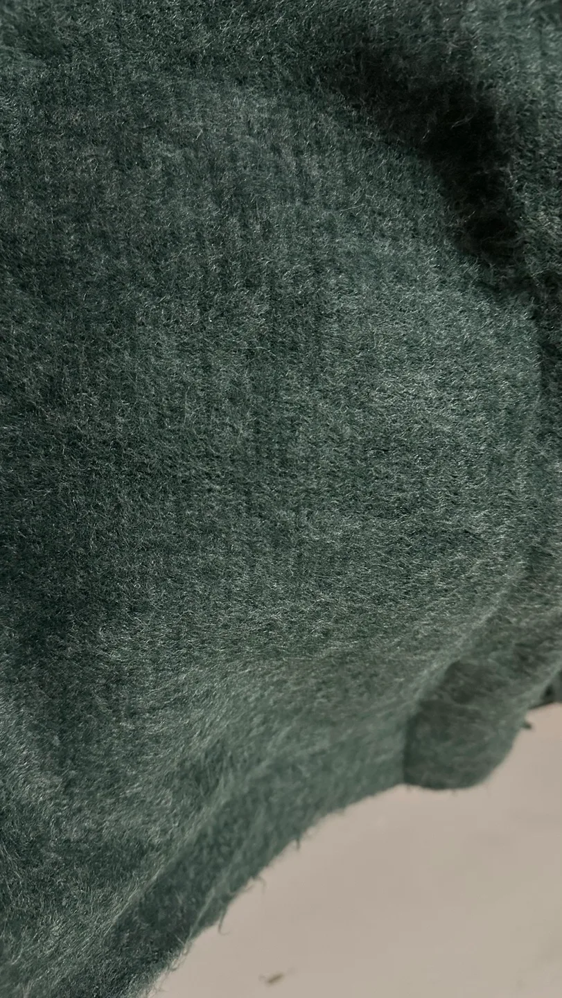 Steve Madden Dark Green Fuzzy Scarf image indicator(4)