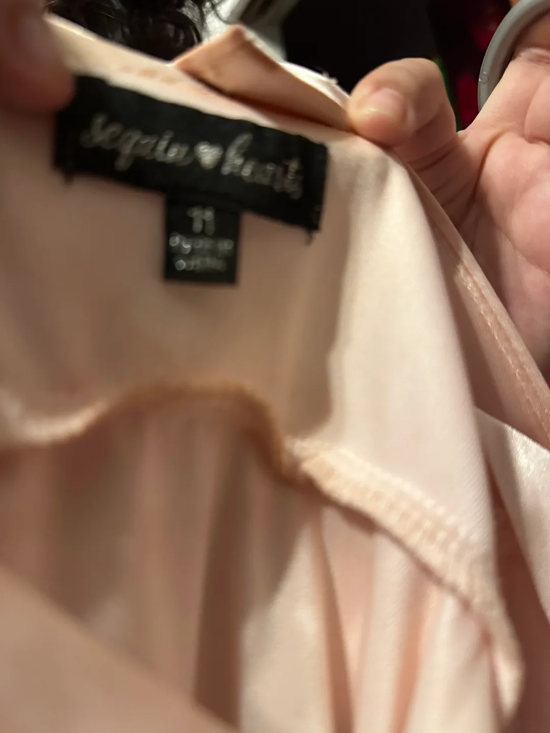 Pink Sequin & Hearts  halter dress size 11 image indicator(2)