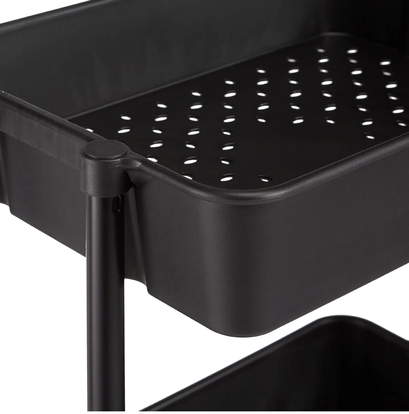 *Brand New*3-Tier Multi-Purpose Trolley with Handle - Black image indicator(3)