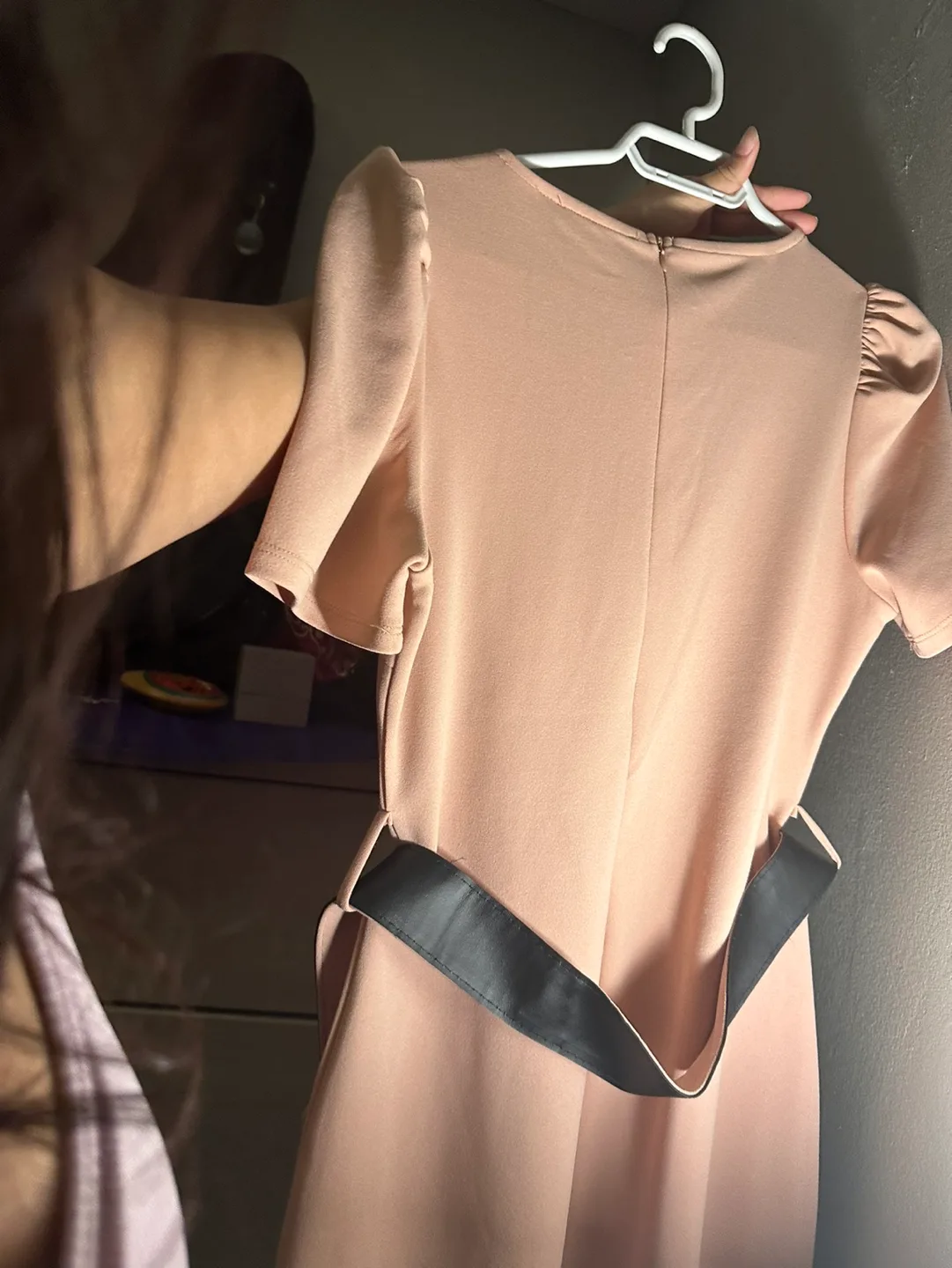 ReVamped Pink Belted Dress - Size M image indicator(3)