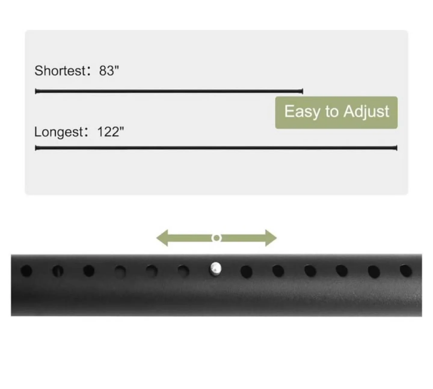 Telescoping Shower Curtain Rod image indicator(3)