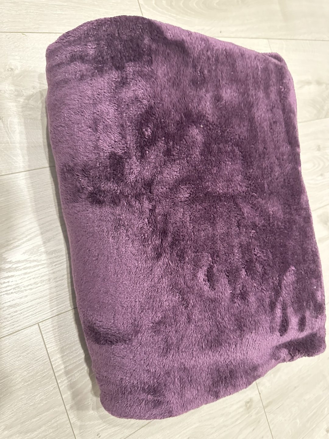 Purple Plush Throw Blanket