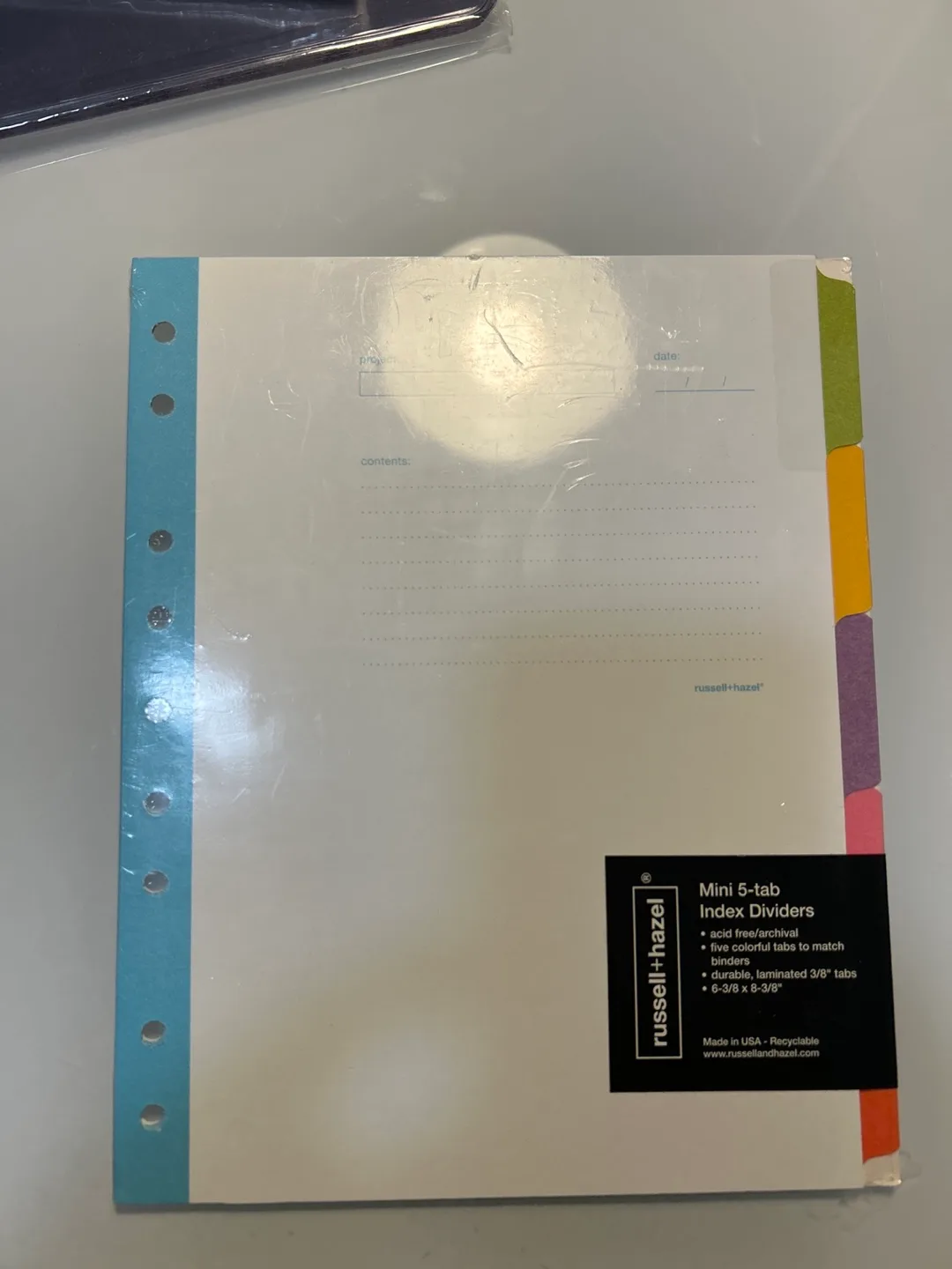 Russell + Hazel Mini Binder Paper and Dividers image indicator(3)