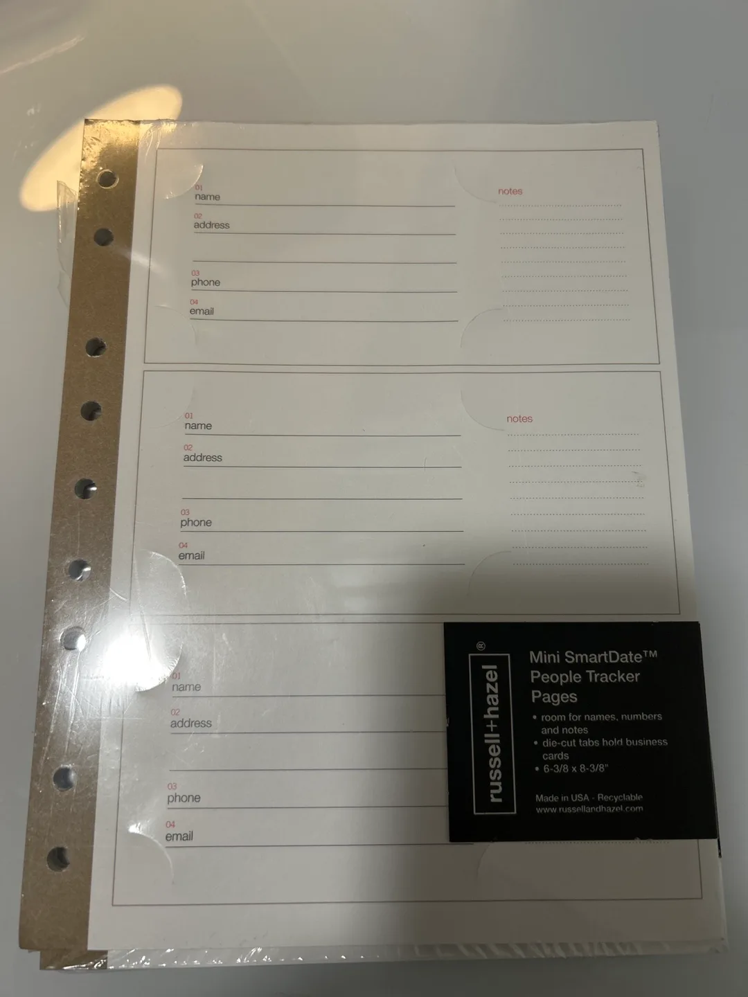 Russell + Hazel Mini Binder Paper and Dividers image indicator(5)