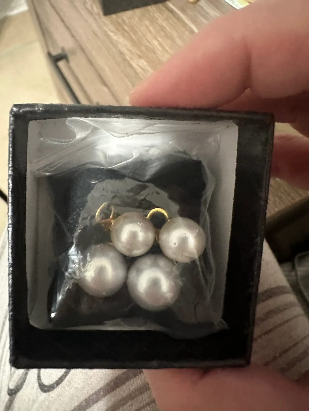 Authentic New South Sea Pearls Drop Earrings 14k gold w/ COA image indicator(3)