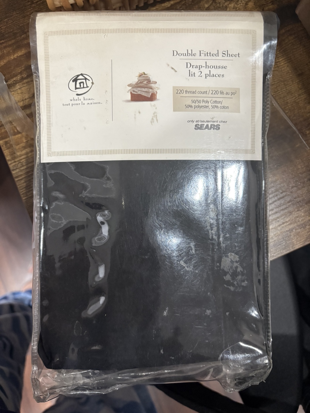Double Fitted Sheet - Black
