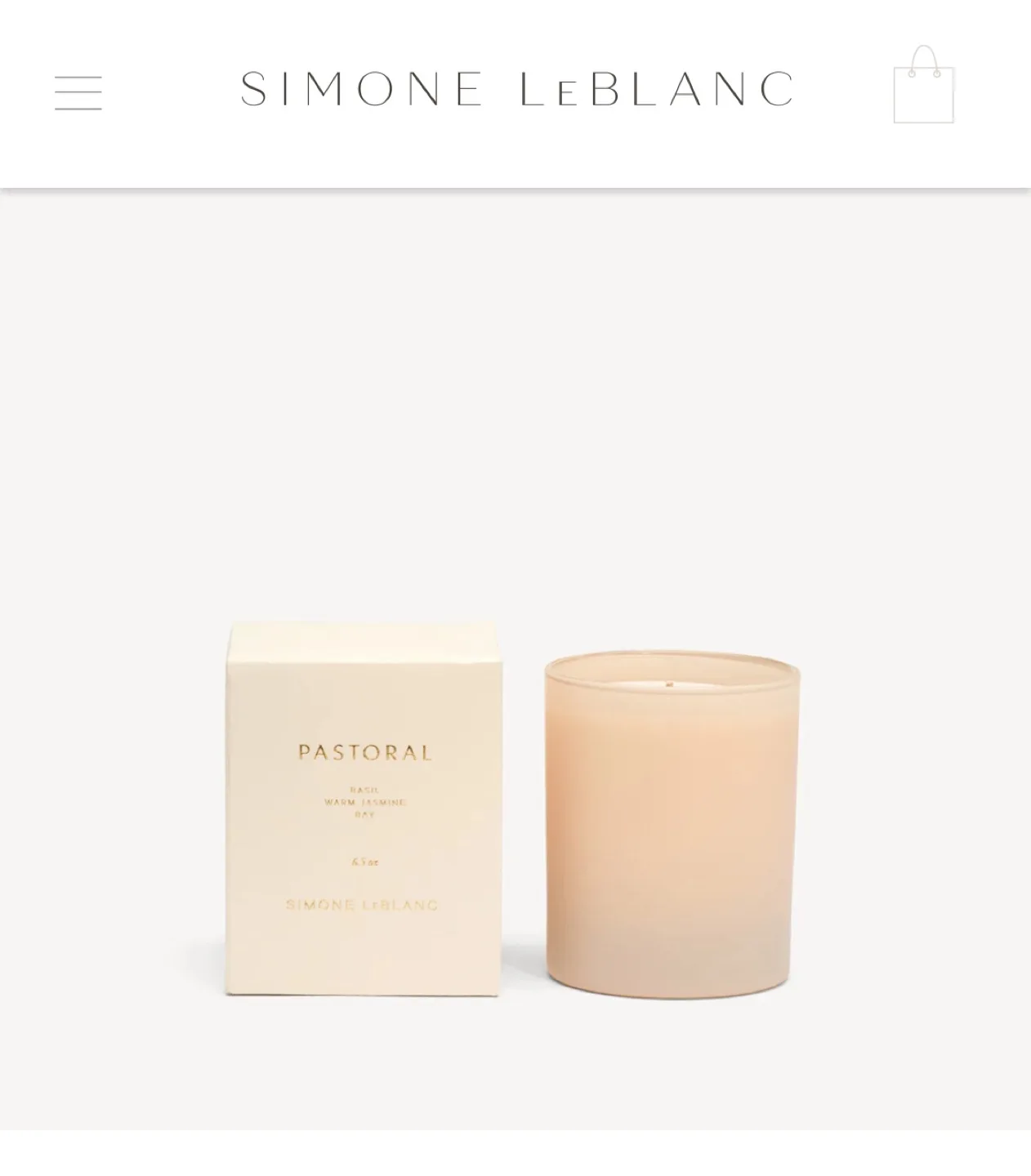 Simone LeBlanc Pastoral Candle thumbnail