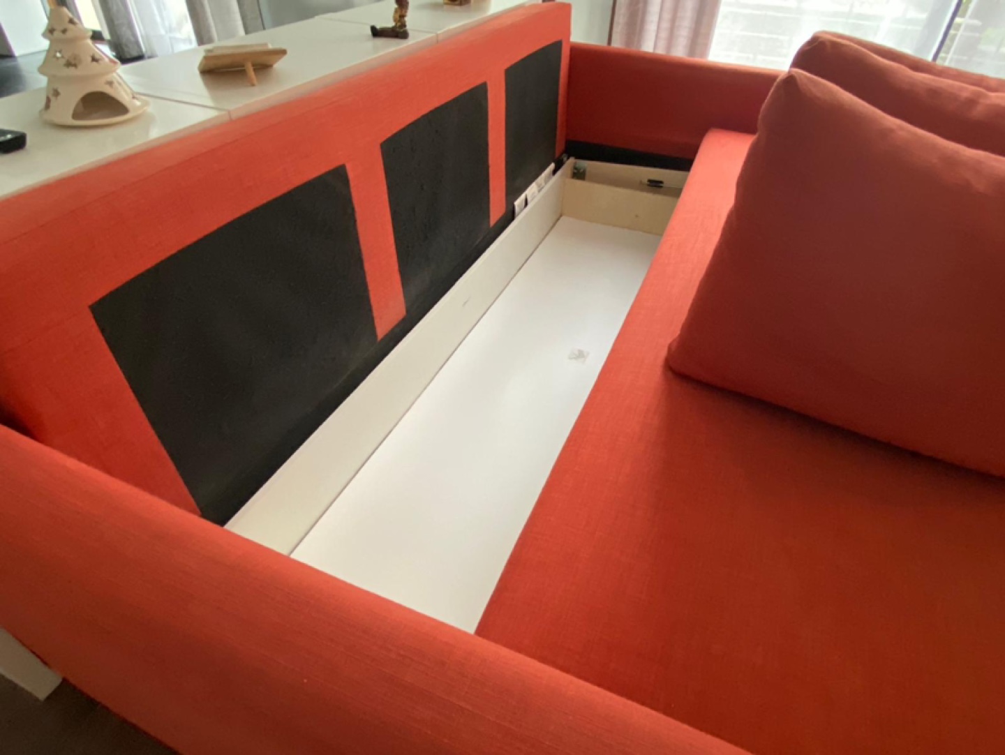 IKEA Friheten Futon Sofa Bed in Orange - photo 5