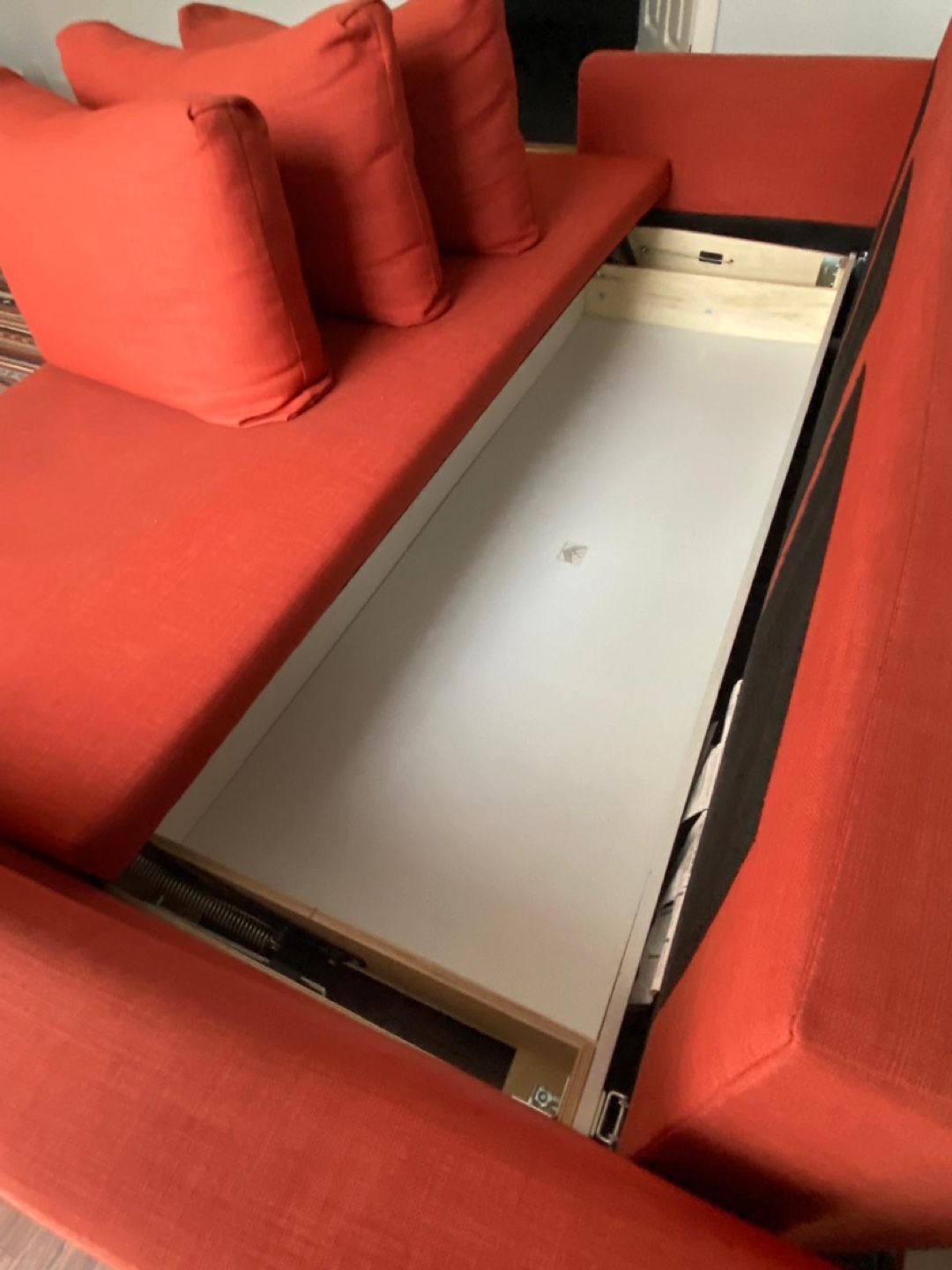 IKEA Friheten Futon Sofa Bed in Orange - photo 4
