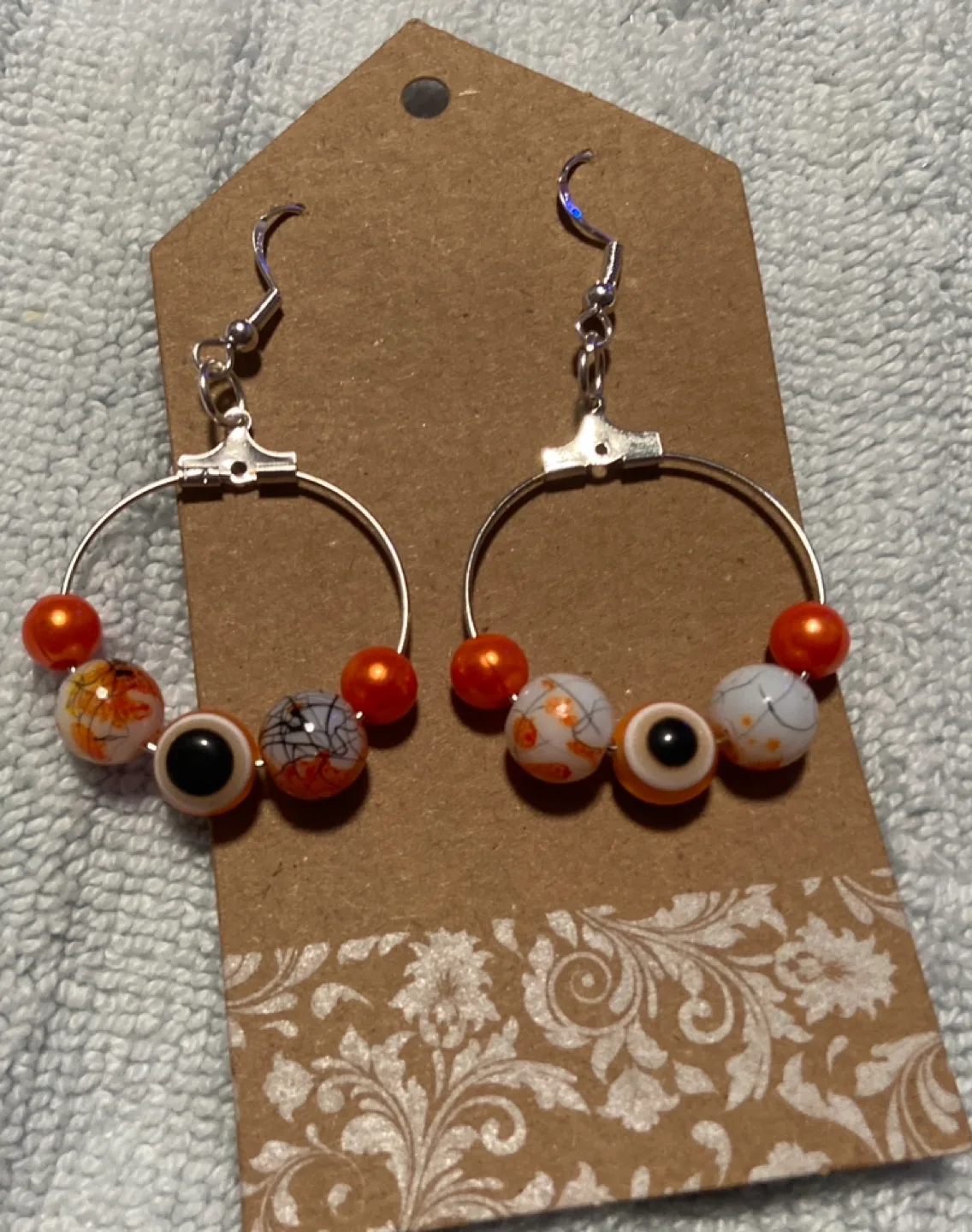 Hand crafted Evil Eye Hoop Earrings image indicator(4)