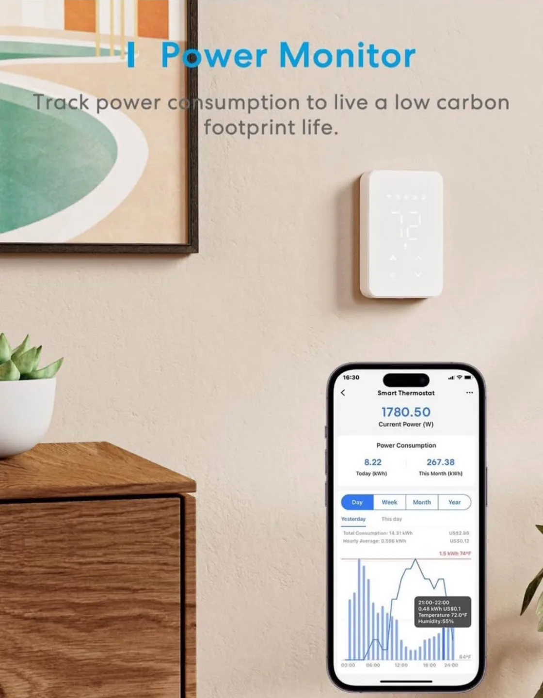 Meros Smart Thermostat for Electric Baseboard image indicator(7)