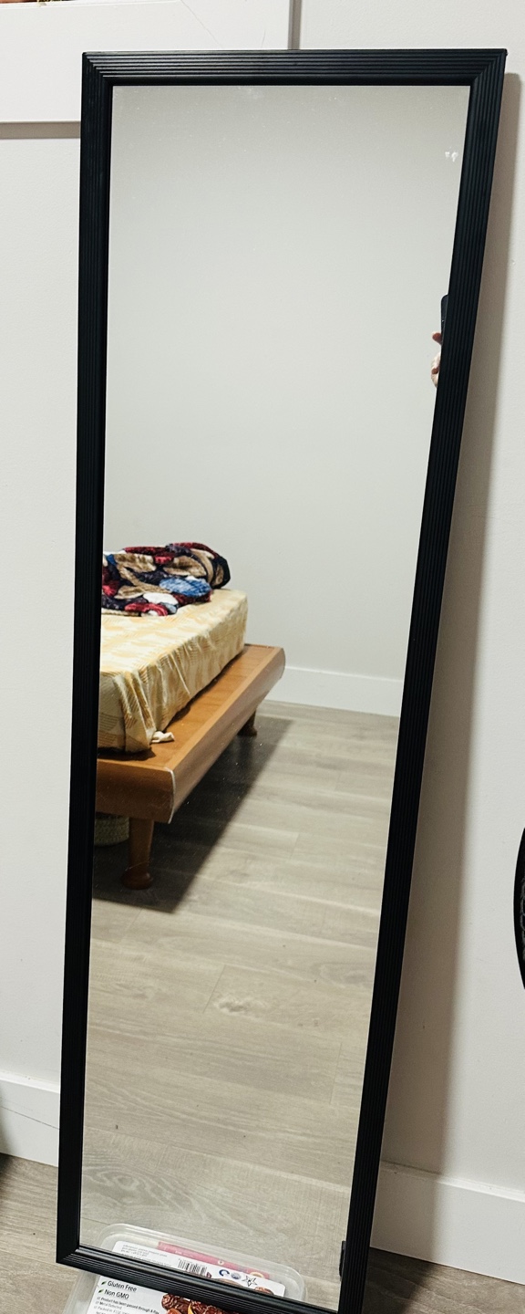 Full-length Mirror with Black Frame