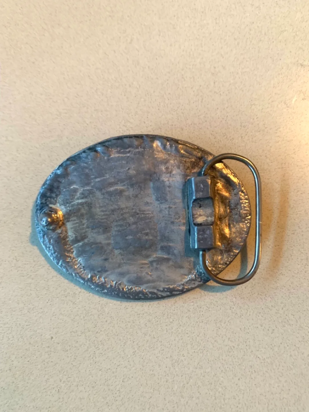 Vintage Brown Leather Belt with Horse Buckle image indicator(4)