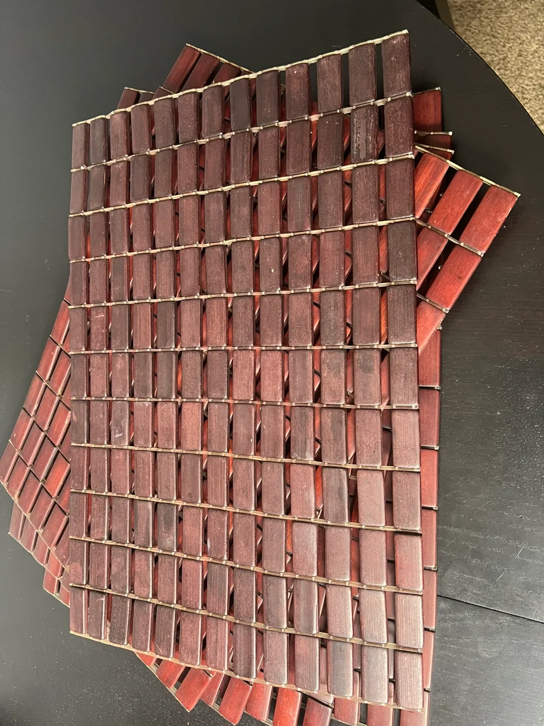 Set of 5 Wood Placemats image indicator(4)