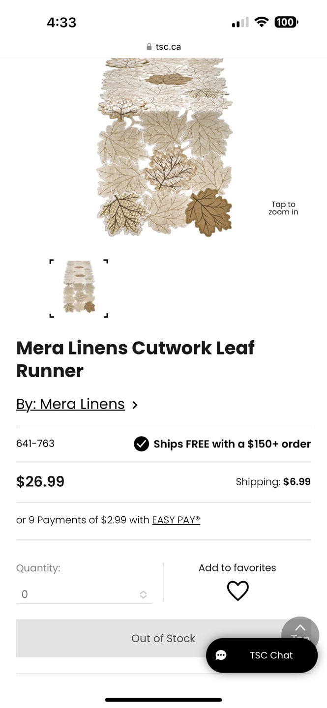 Mera Linens Cutwork Leaf Table Runner - photo 3