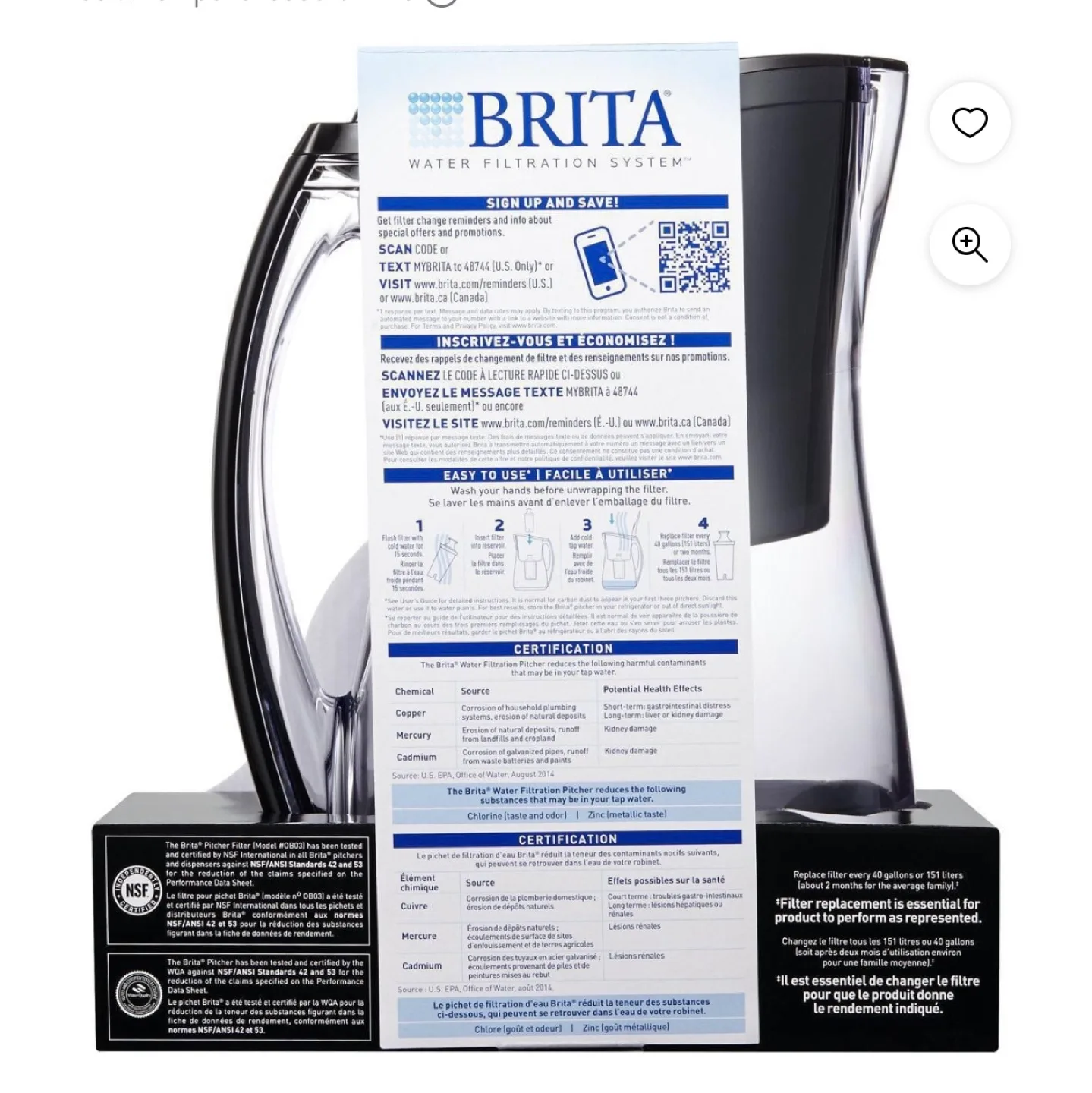 Brita Marina Water Filter Pitcher image indicator(3)