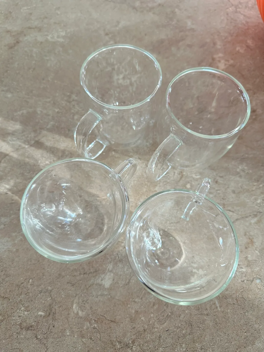Set of 4 Double Wall Glass Mugs thumbnail