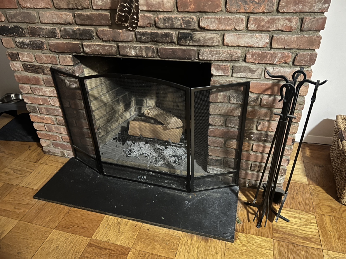 Fireplace Screen and Tool Set