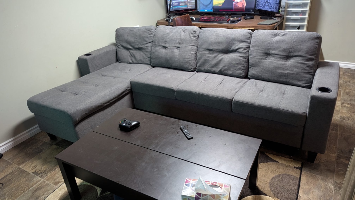 Grey Sectional Sofa - photo 2