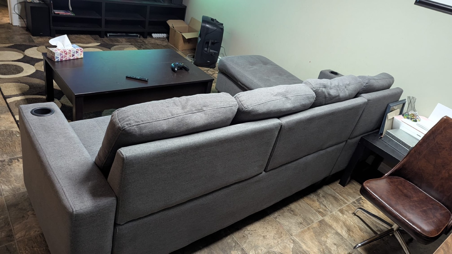 Grey Sectional Sofa - photo 4