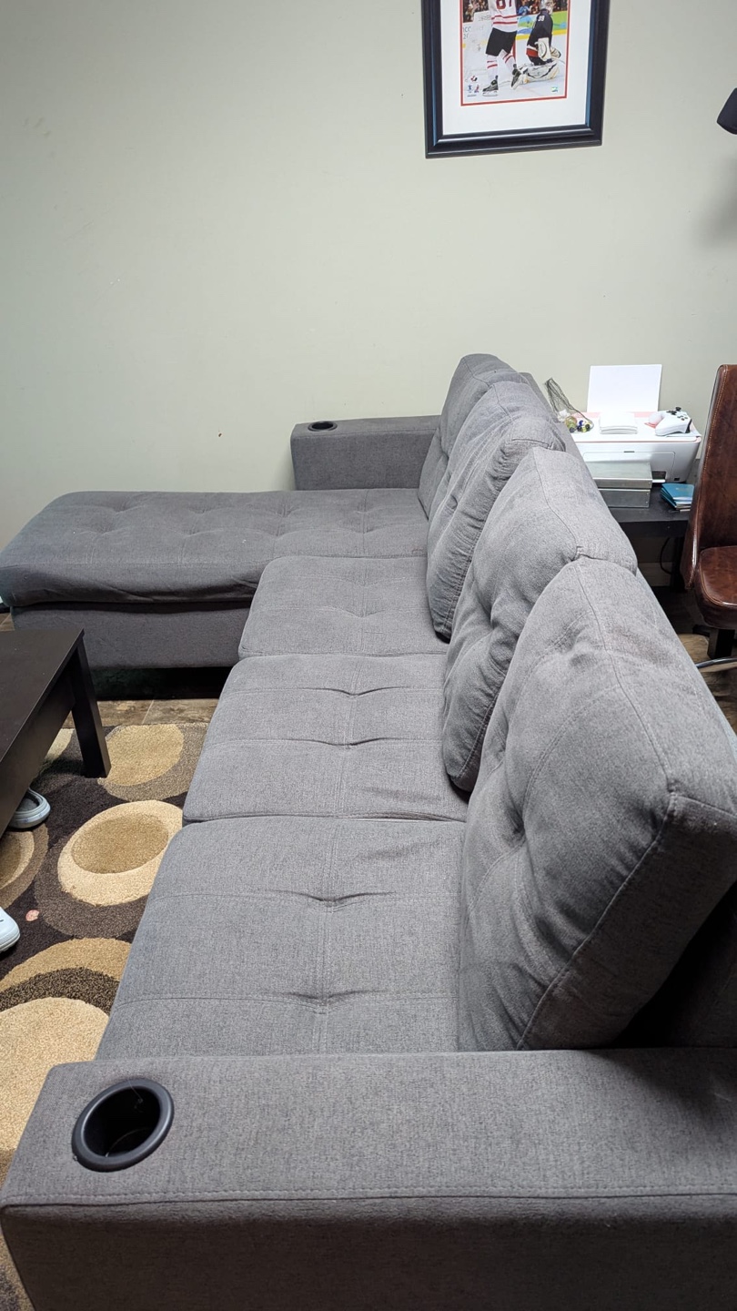Grey Sectional Sofa - photo 3