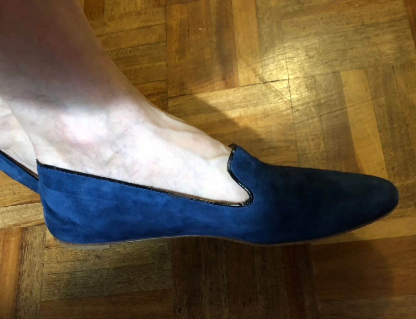 J.Crew Cora Navy Suede Loafers image indicator(5)