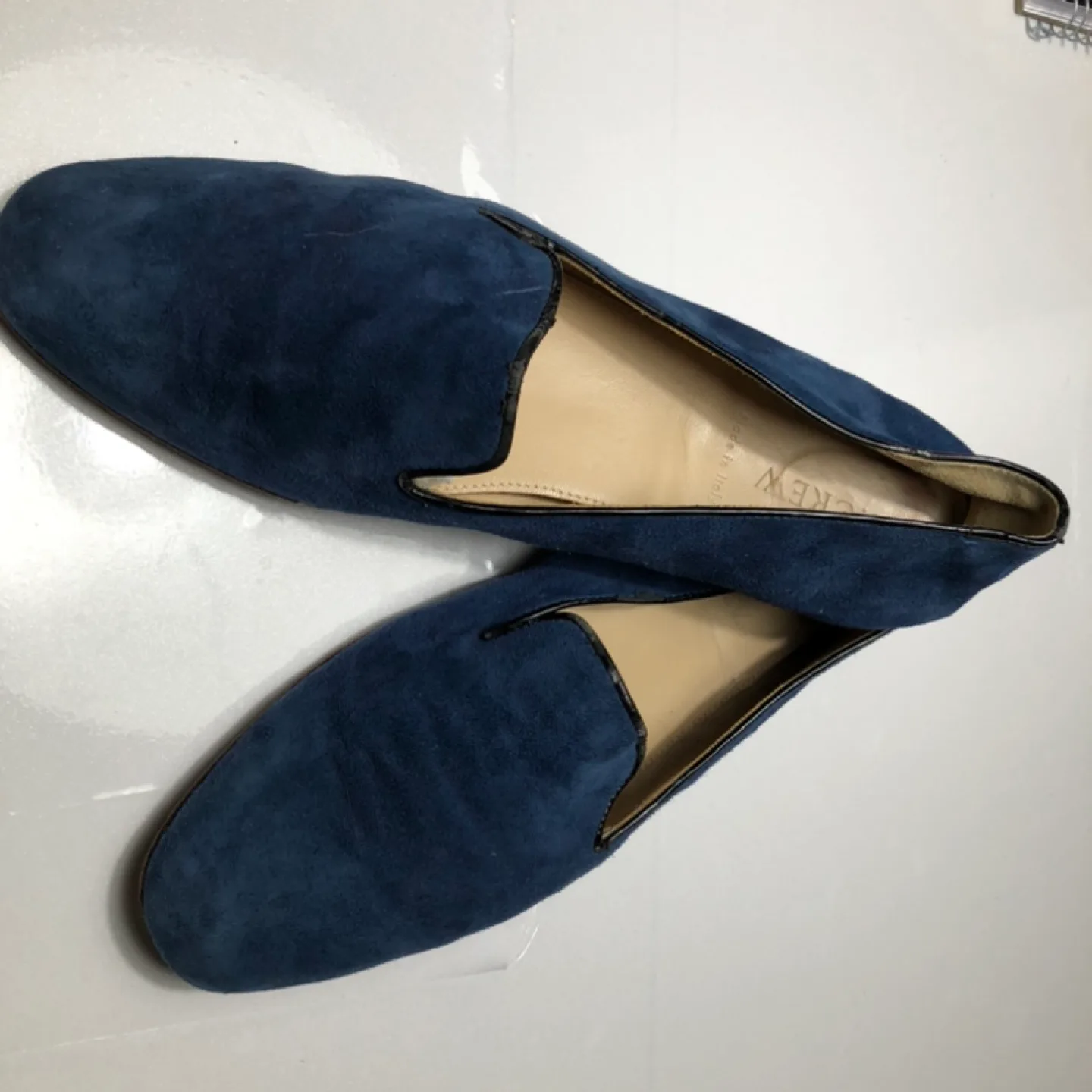 J.Crew Cora Navy Suede Loafers image indicator(4)