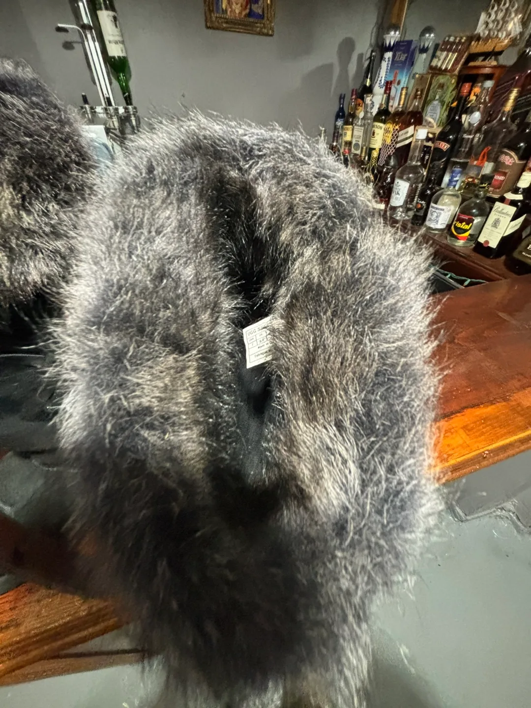 UGG Black Fur Trim Boots image indicator(6)