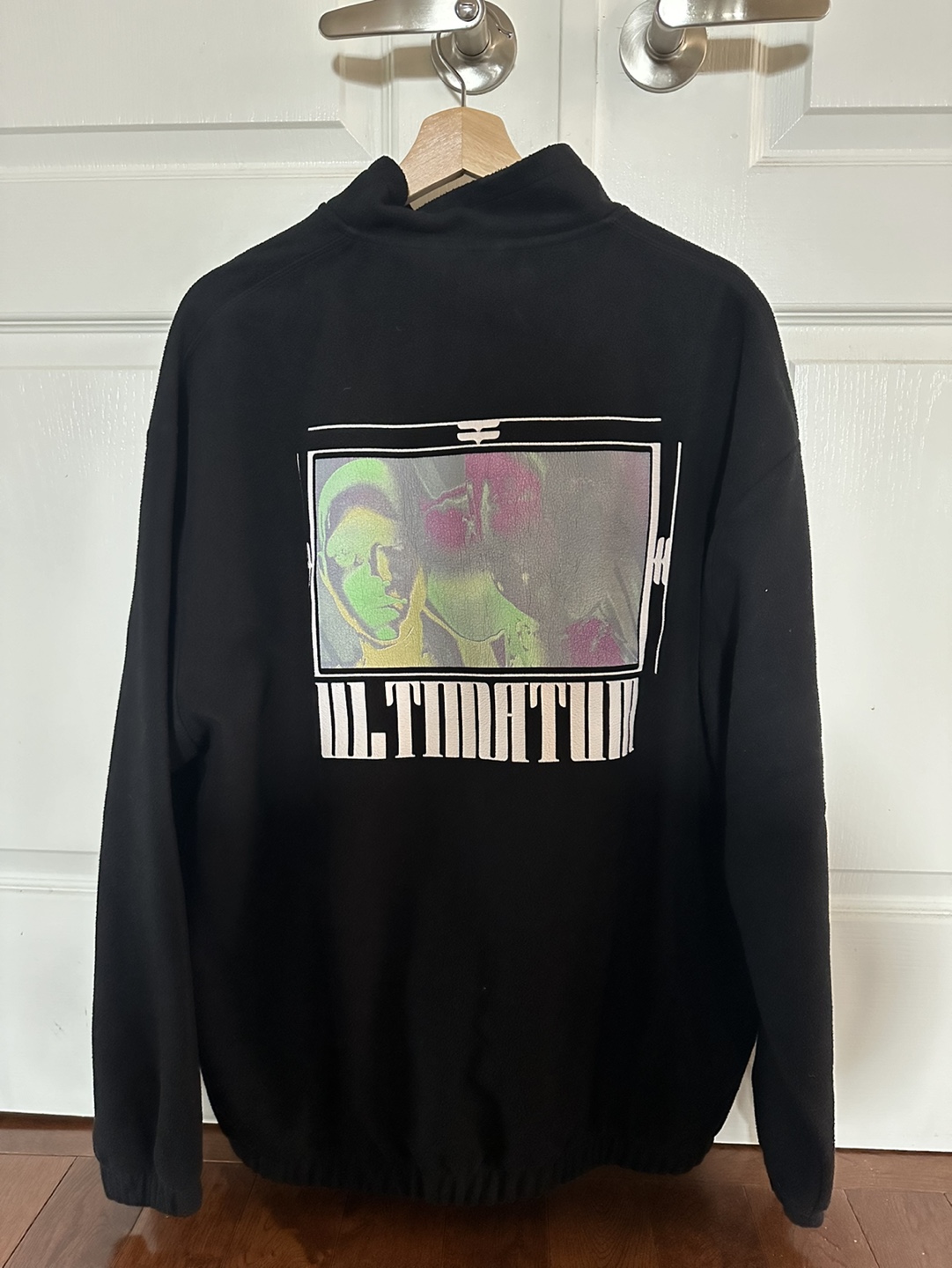 ASOS DESIGN Black Fleece Zip Up