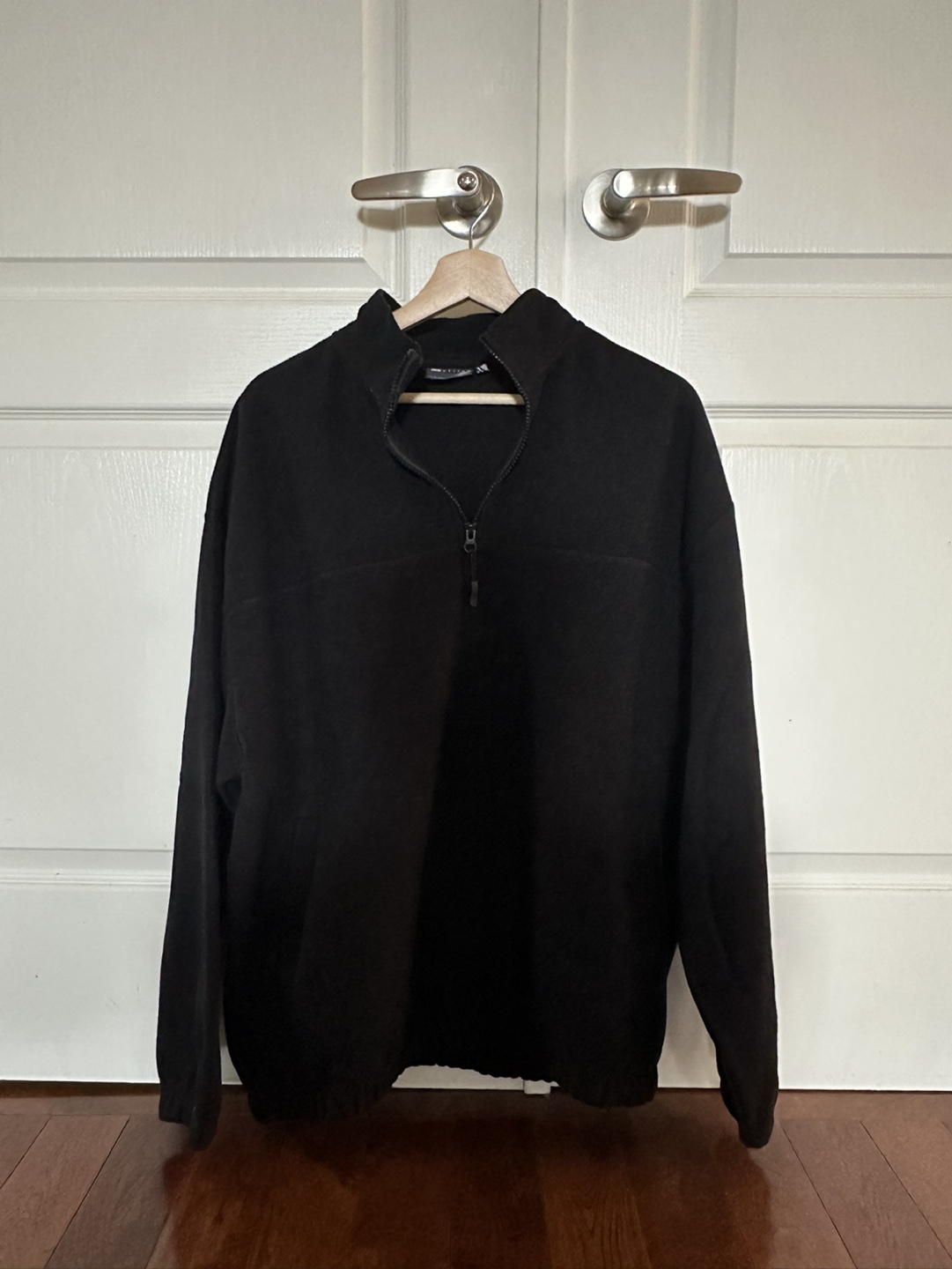 ASOS DESIGN Black Fleece Zip Up - photo 2