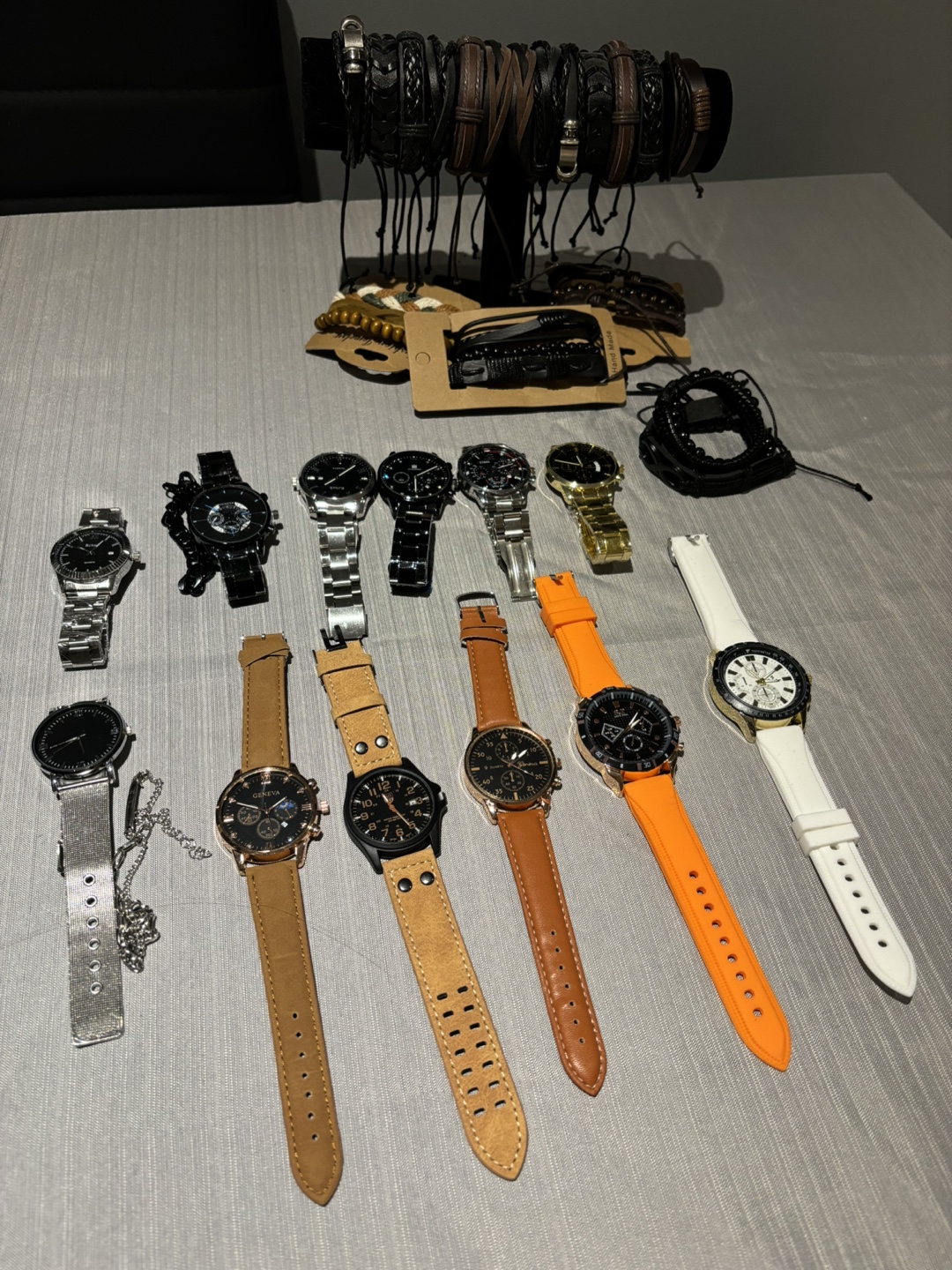 Lot of Men's Watches and Bracelets
