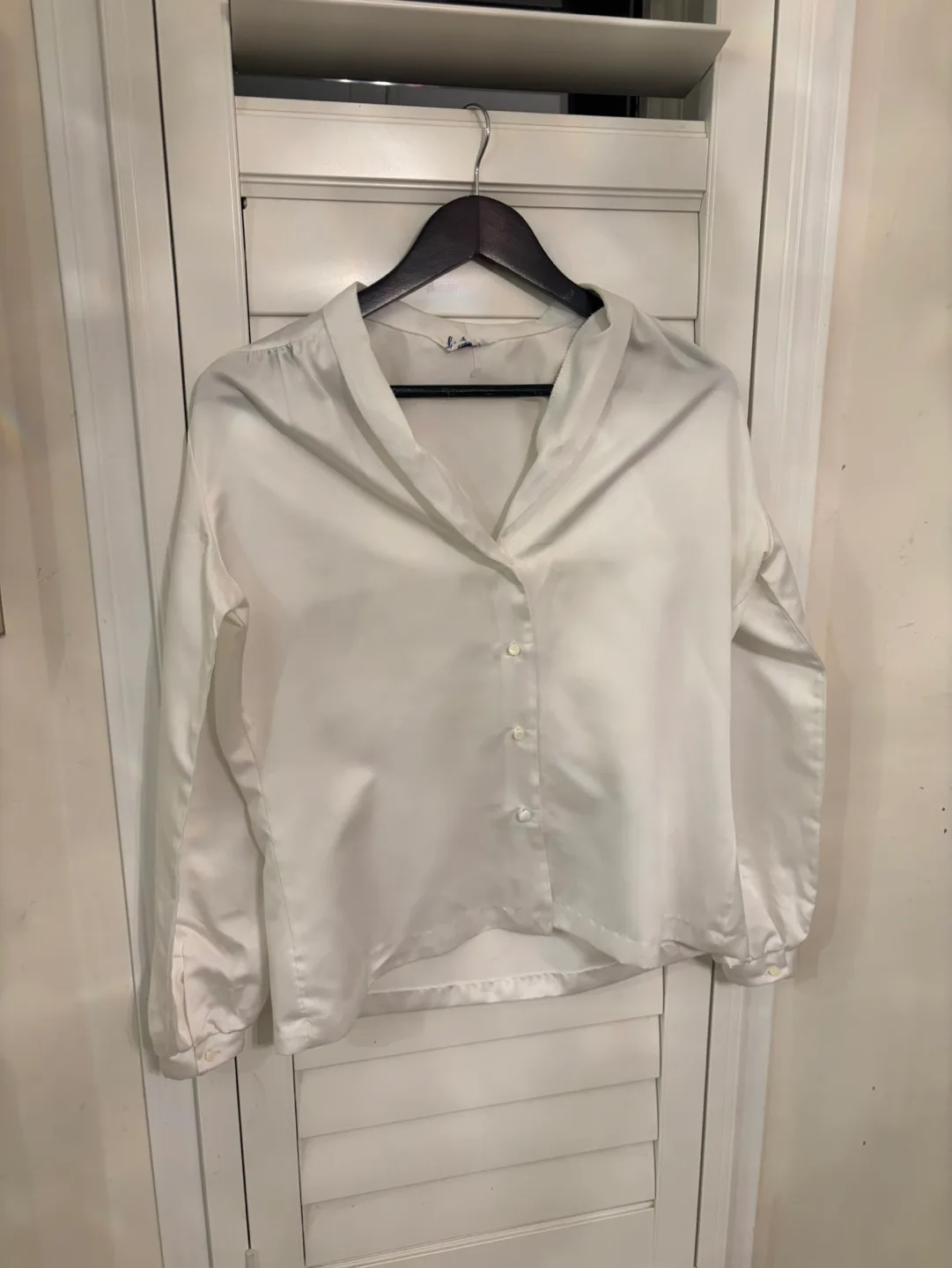 White Satin Blouse thumbnail