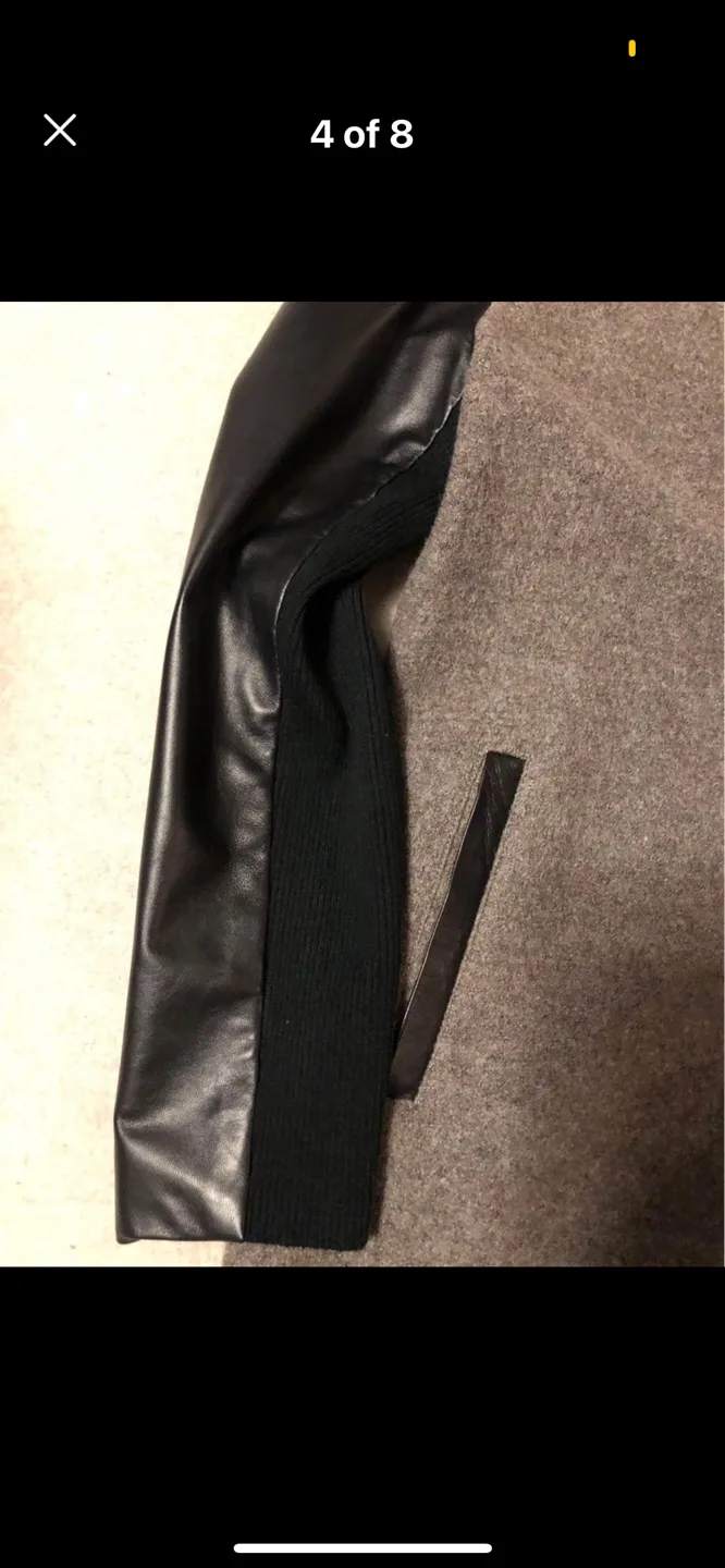 NEW-Danier Women's Coat with Leather Sleeves image indicator(3)