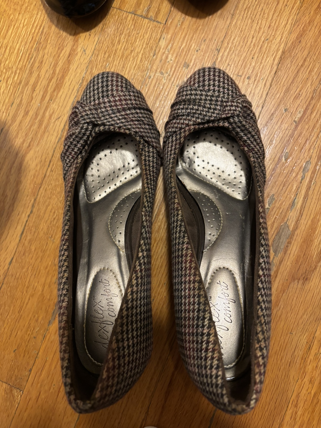 Women's Plaid Wedge Heel Shoes