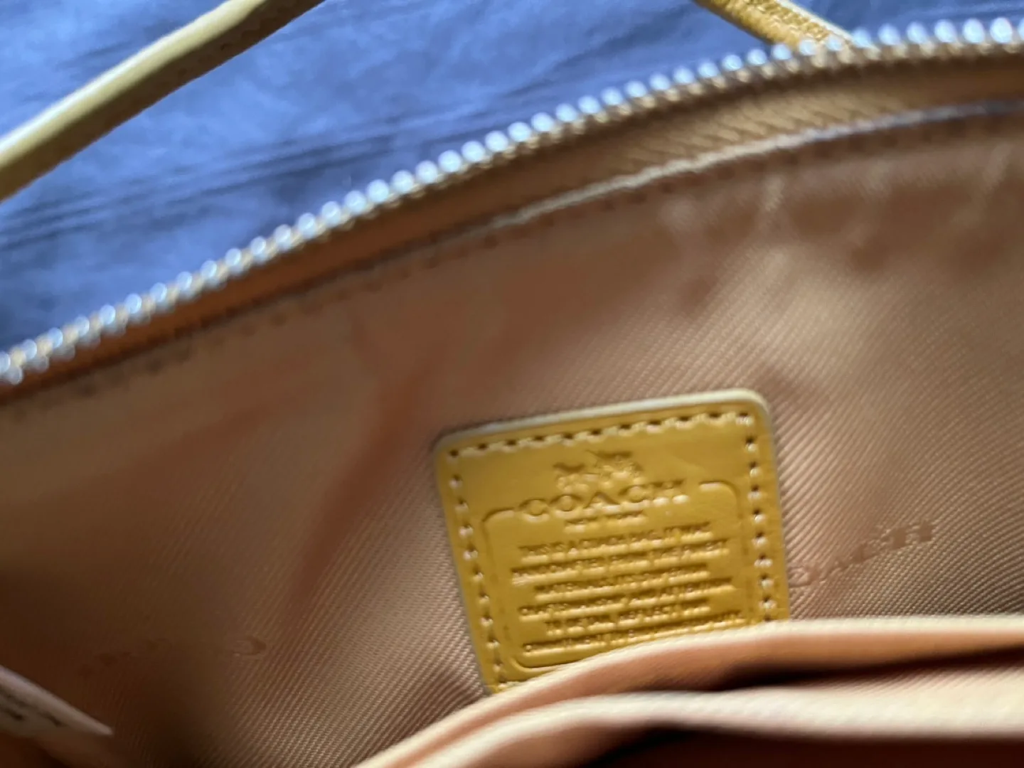 Coach Mustard Yellow Wristlet image indicator(2)