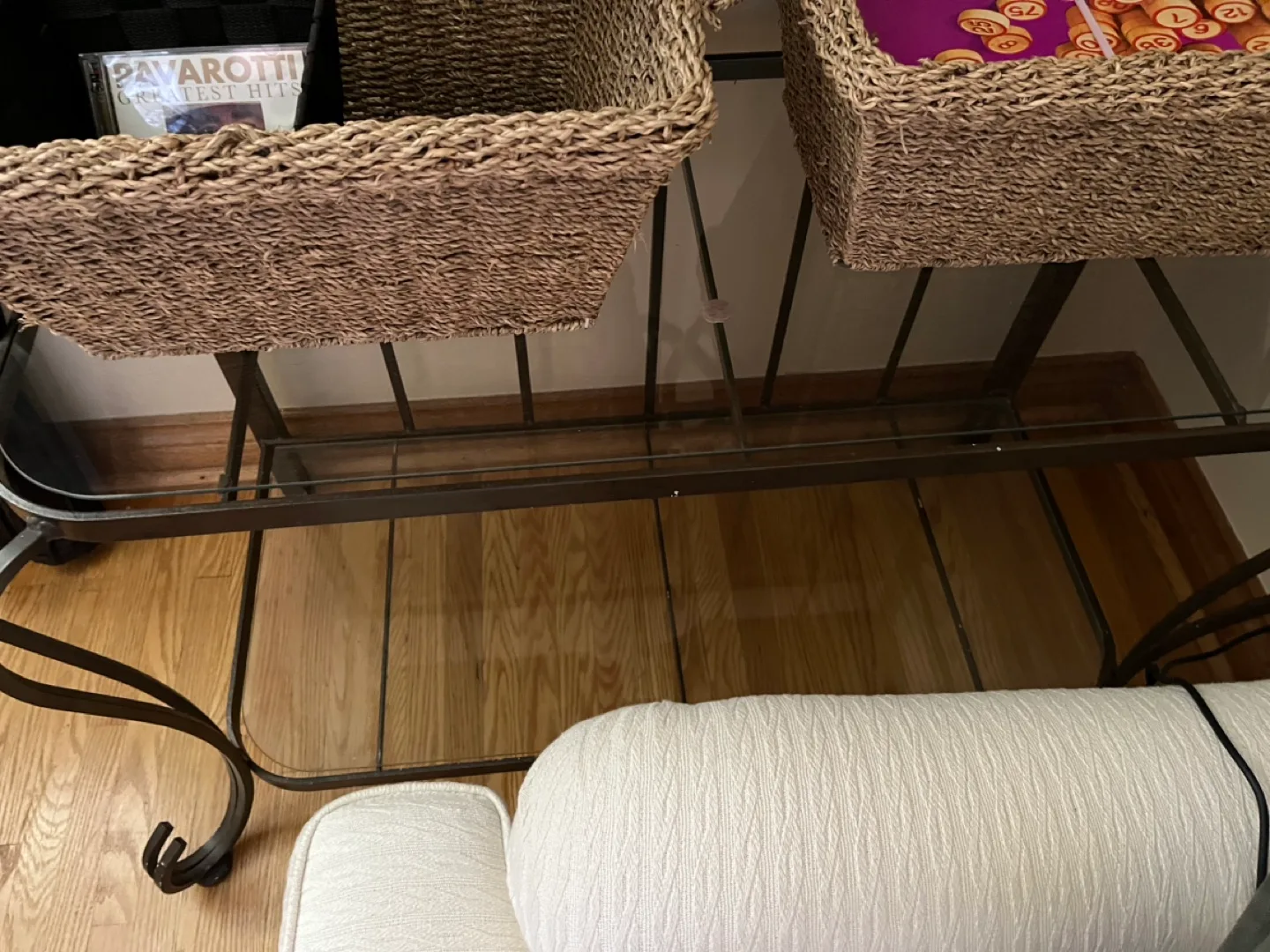 Brown wrought Iron Bakers Rack image indicator(2)