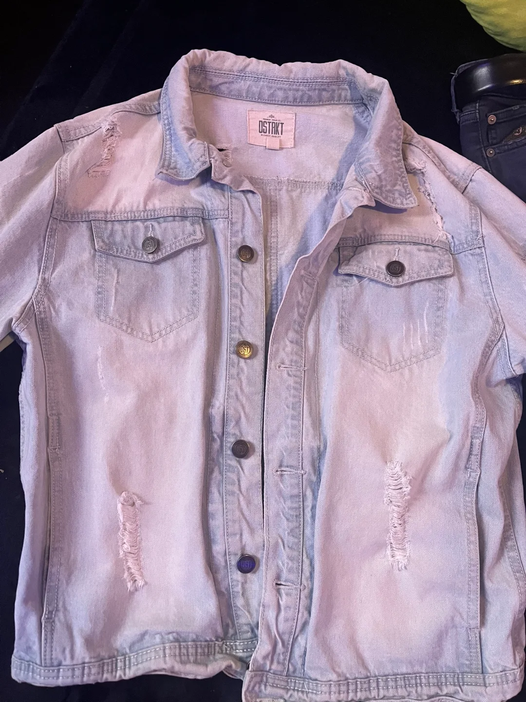 Distrikt Distressed Denim Jacket image indicator(3)