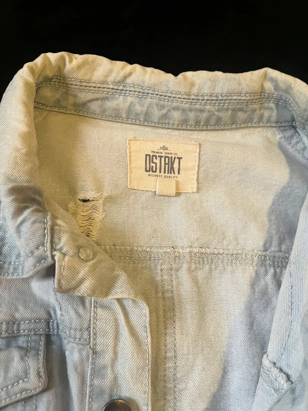 Distrikt Distressed Denim Jacket image indicator(4)