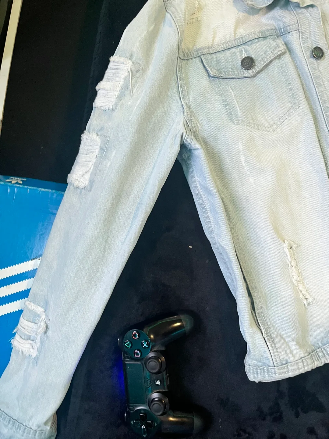 Distrikt Distressed Denim Jacket image indicator(6)