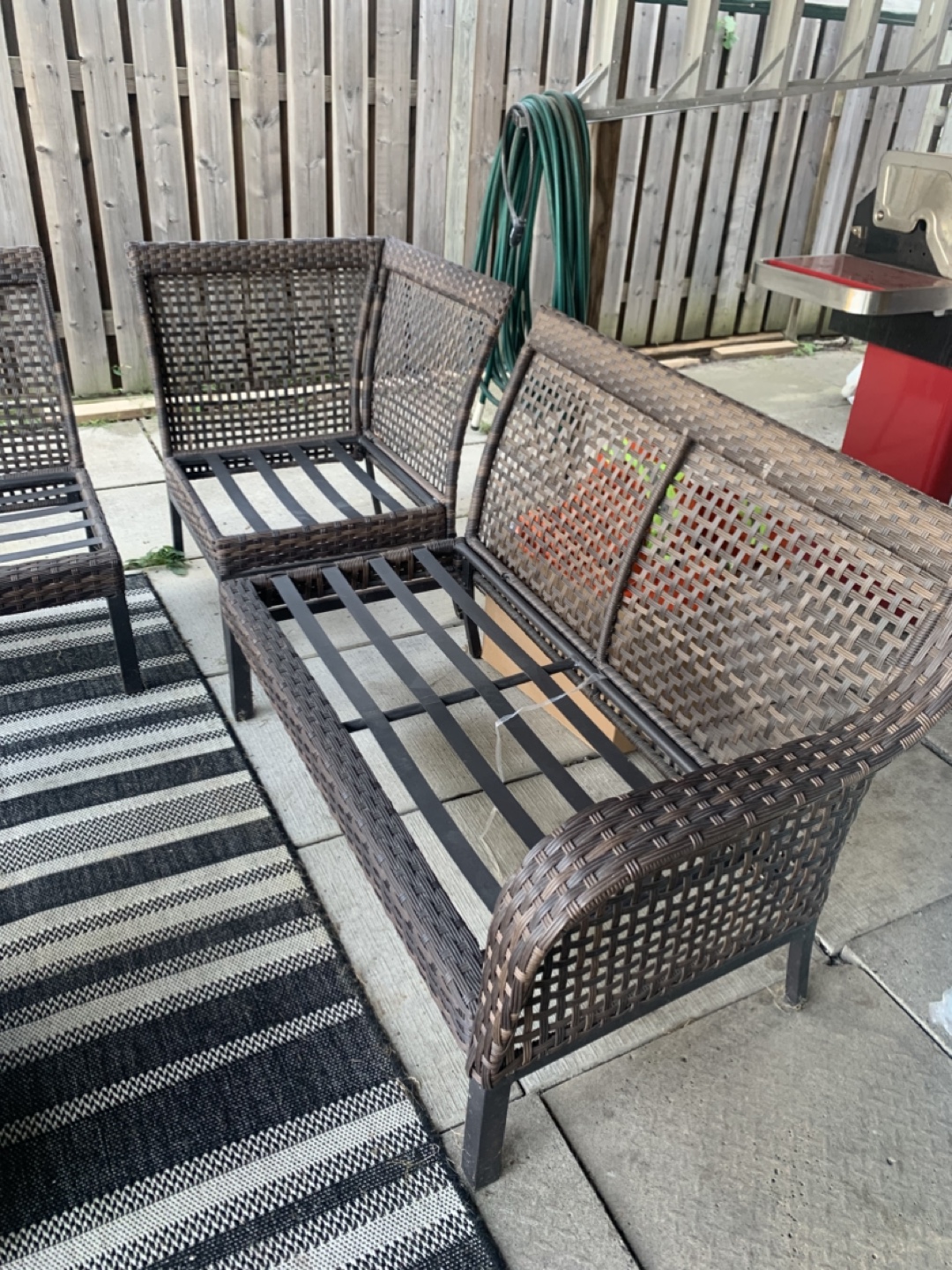 Wicker Patio Sofa Set - photo 2