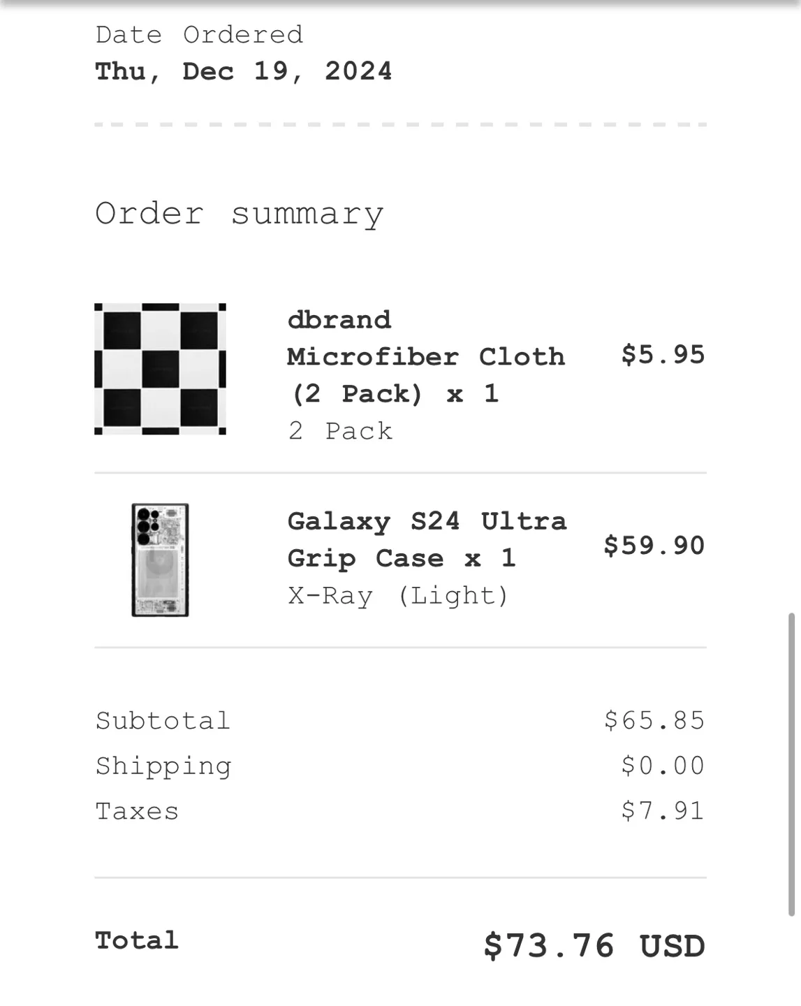 Dbrand Galaxy S24 Ultra Grip Case (X-Ray skin) image indicator(5)