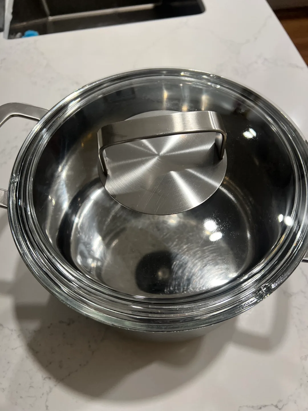 IKEA 5 Liter Stainless Steel Pot with Glass Lid image indicator(2)