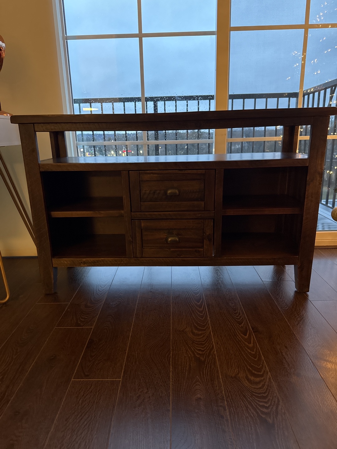 Rustic Brown Console Table