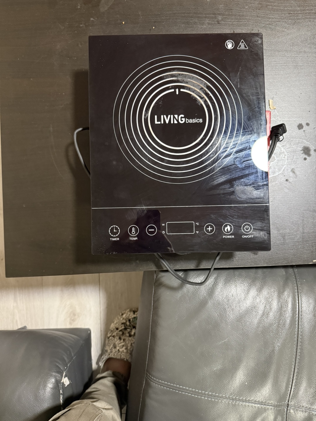 LIVINGbasics Single Burner Electric Stovetop