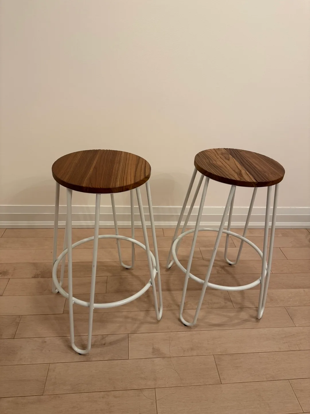 Pair of Oak Stools thumbnail