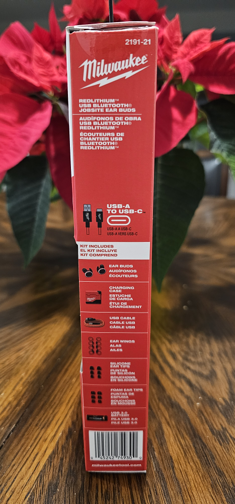 Milwaukee RedLithium USB Bluetooth Earbuds - photo 2